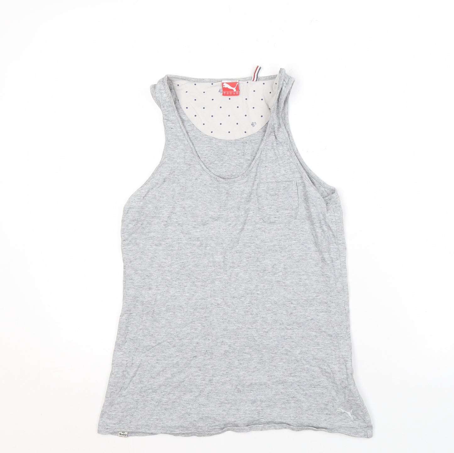 Puma Women's Grey Tank Top Size 10 Activewear