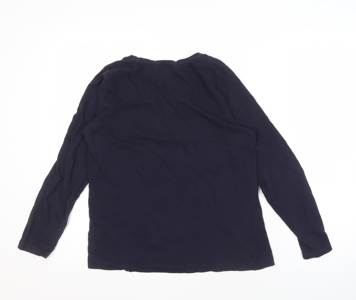 Harry Potter Boys Blue Long Sleeve T-Shirt S Graphic Wizard