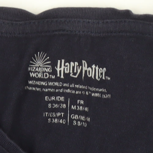 Harry Potter Boys Blue Long Sleeve T-Shirt S Graphic Wizard