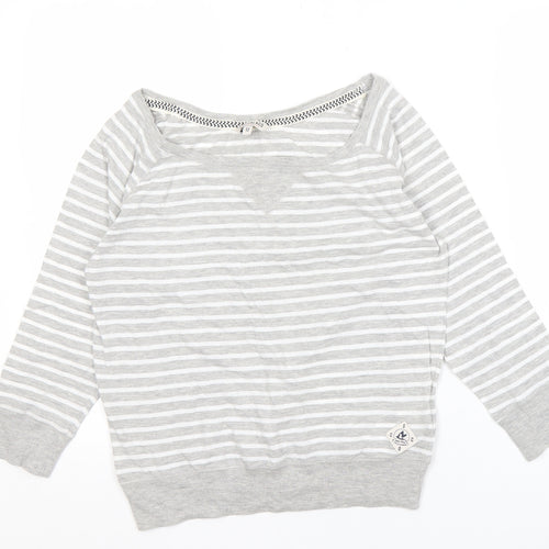 SoulCal & Co Women's Grey Striped Long Sleeve Jumper