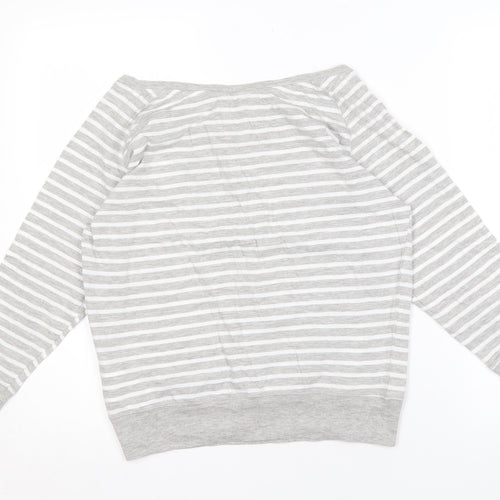 SoulCal & Co Women's Grey Striped Long Sleeve Jumper