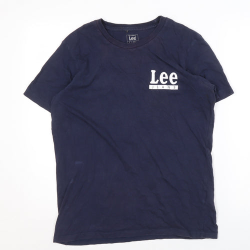 Lee Men's Blue S Regular Fit T-Shirt