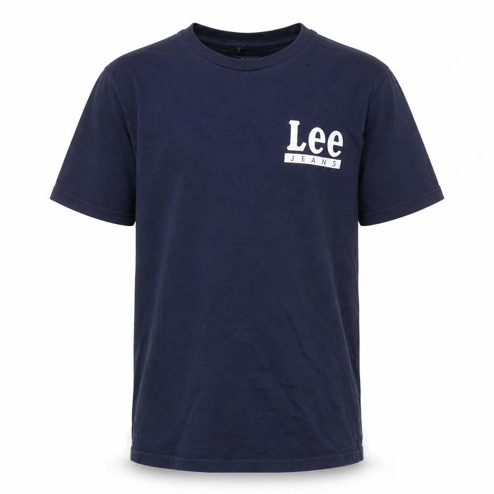 Front view of Lee Men's Blue S Regular Fit T-Shirt