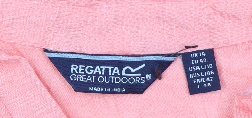 Regatta Women’s Pink Viscose T-Shirt Size 14