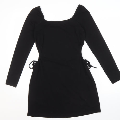 Hollister Women's Black Bodycon Mini Dress M