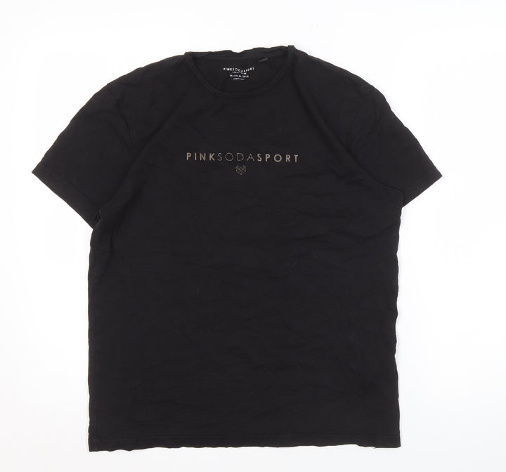 Pink Soda Sport Women's Black T-Shirt Size 8
