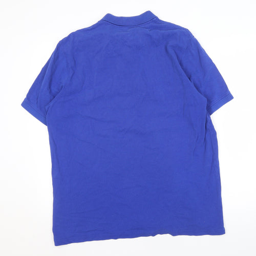 Lands' End Men's Blue XL Polo Shirt, Regular Fit