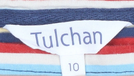 Tulchan Women's Multicoloured Striped T-Shirt