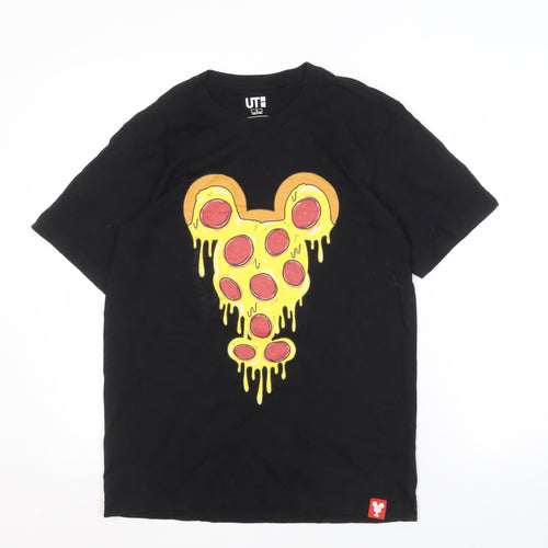 Uniqlo Disney Men's Black S Graphic Print T-Shirt