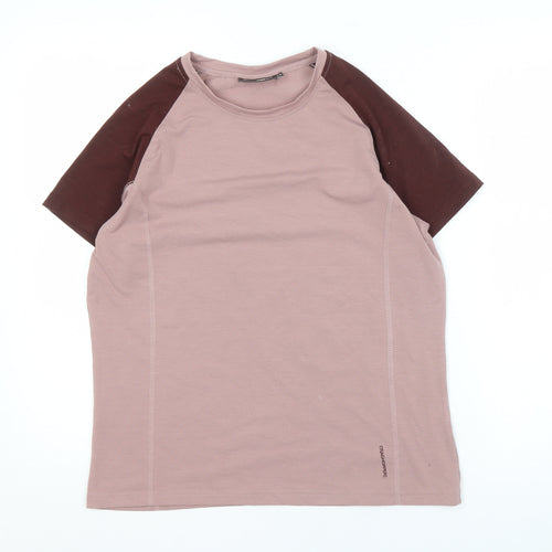 Craghoppers Women's Pink T-Shirt, Size 14, Raglan Sleeves