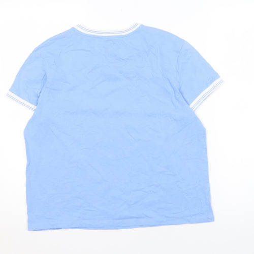 Jack Wills Women's Blue Ringer T-Shirt, Size M