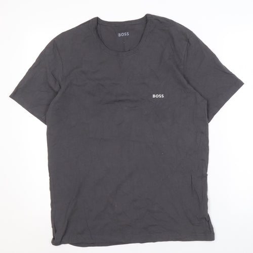 BOSS Men's Black Crew Neck T-Shirt L