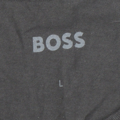 BOSS Men's Black Crew Neck T-Shirt L