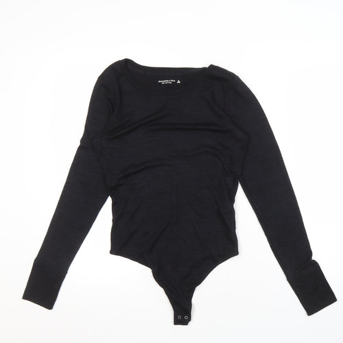 Abercrombie & Fitch Women's Black Long Sleeve Top M