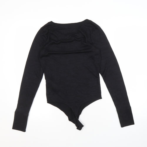 Abercrombie & Fitch Women's Black Long Sleeve Top M