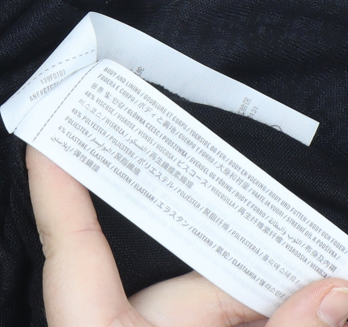 Abercrombie & Fitch Women's Black Long Sleeve Top M