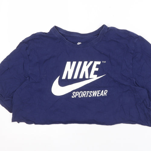 Nike Unisex Blue Athletic T-Shirt XL
