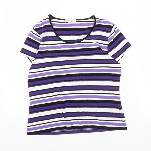 Precis Women's Multicoloured Striped T-Shirt M