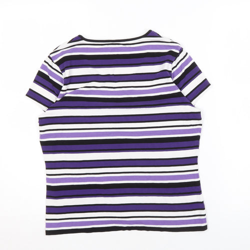 Precis Women's Multicoloured Striped T-Shirt M