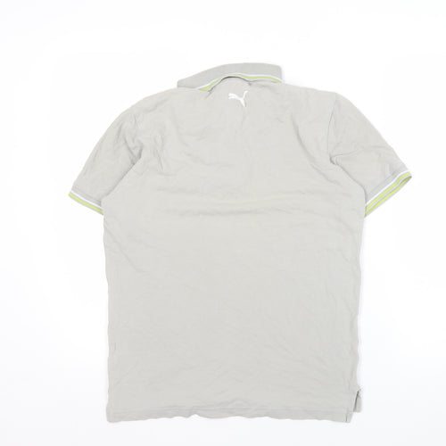 Puma Men’s Grey Polo Shirt, Size S, Casual Style