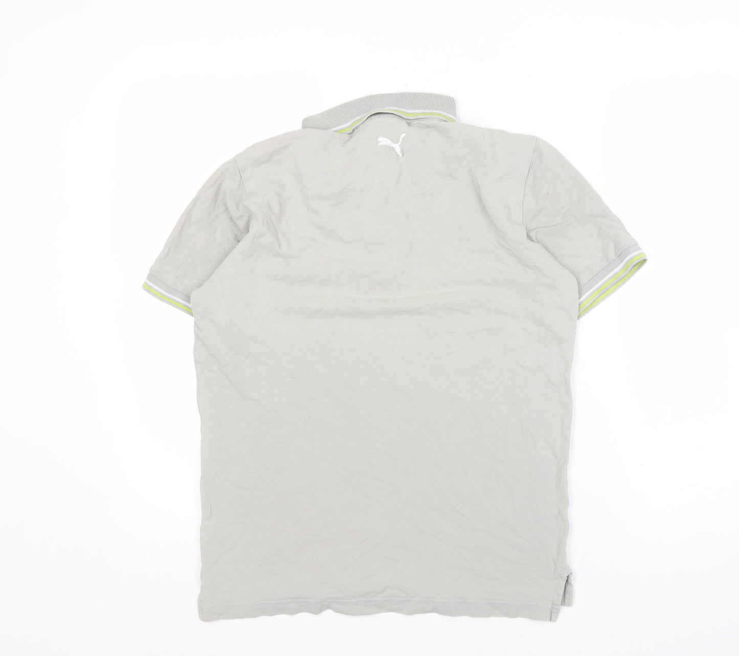 Puma Men’s Grey Polo Shirt, Size S, Casual Style