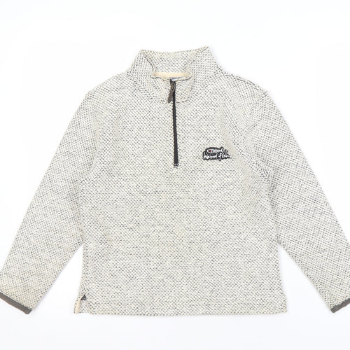 Weird Fish Boys Grey 1/4 Zip Sweatshirt 7-8 Years