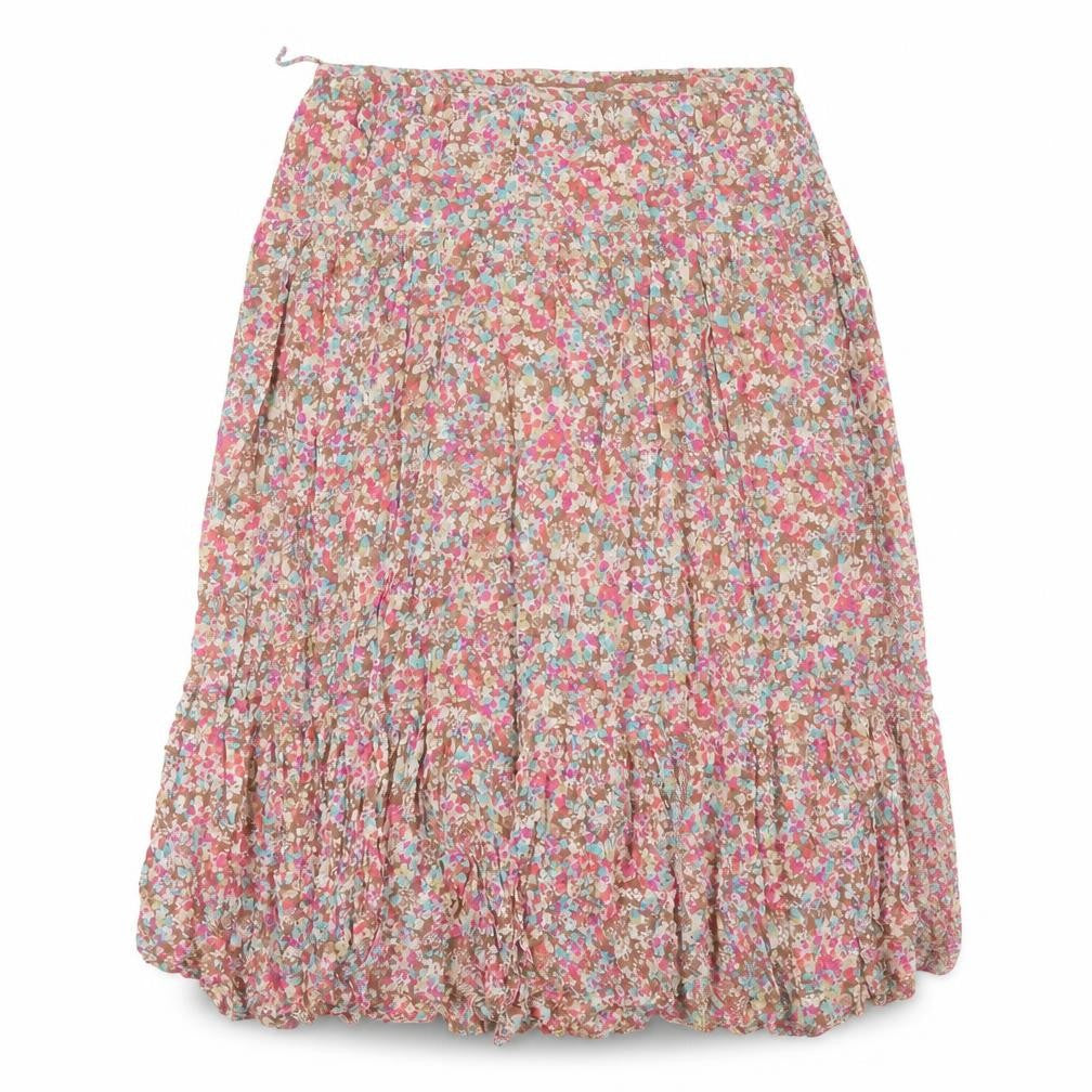 Front view of Collection by Jackpot Women's Floral Midi Skirt, size 10