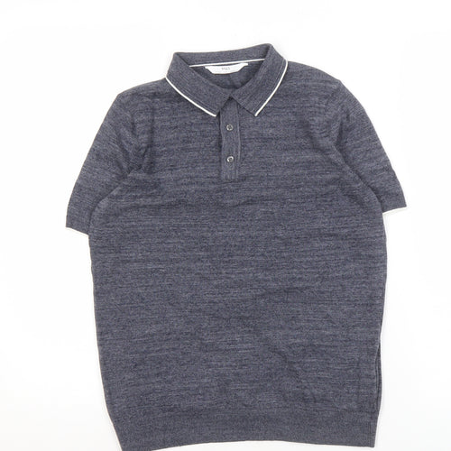 Marks and Spencer Boys Black Polo Shirt 12-13 Years
