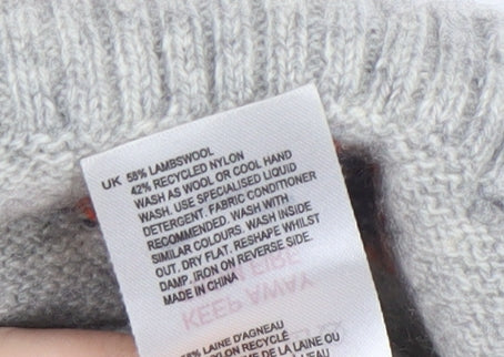 White Stuff Women's Grey Pullover Jumper Size 10