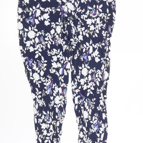 Oasis Women's Blue Floral Leggings Size 8