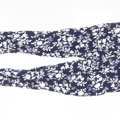 Oasis Women's Blue Floral Leggings Size 8