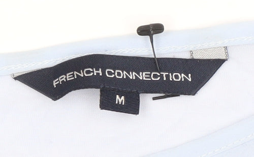 French Connection Women's Blue Boat Neck T-Shirt M