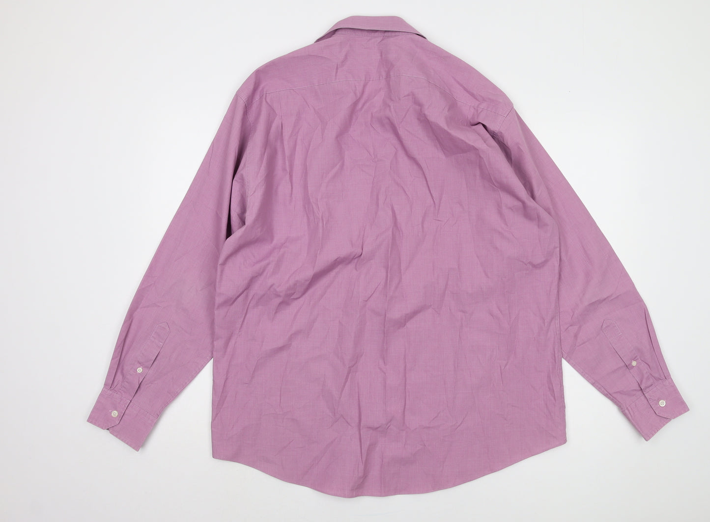 Ben Sherman Men's Purple Button-Up Shirt, Size 16