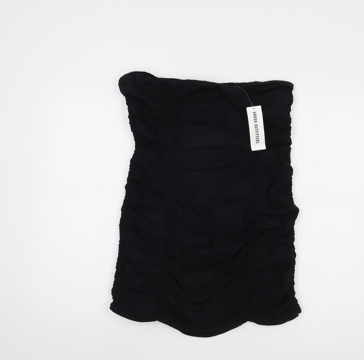 Urban Outfitters Women Black Strapless Dress L