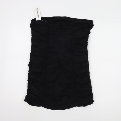Urban Outfitters Women Black Strapless Dress L