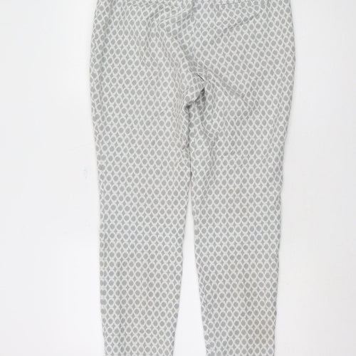 Phase Eight Women's Grey Geometric Trousers Size 12