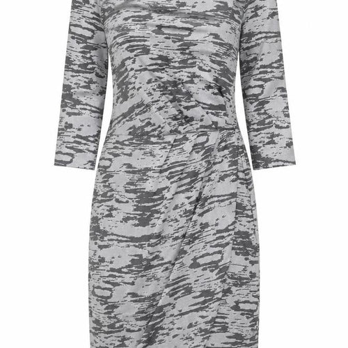 FC Jeans Women's Grey 3/4 Sleeve Sheath Dress Size 12