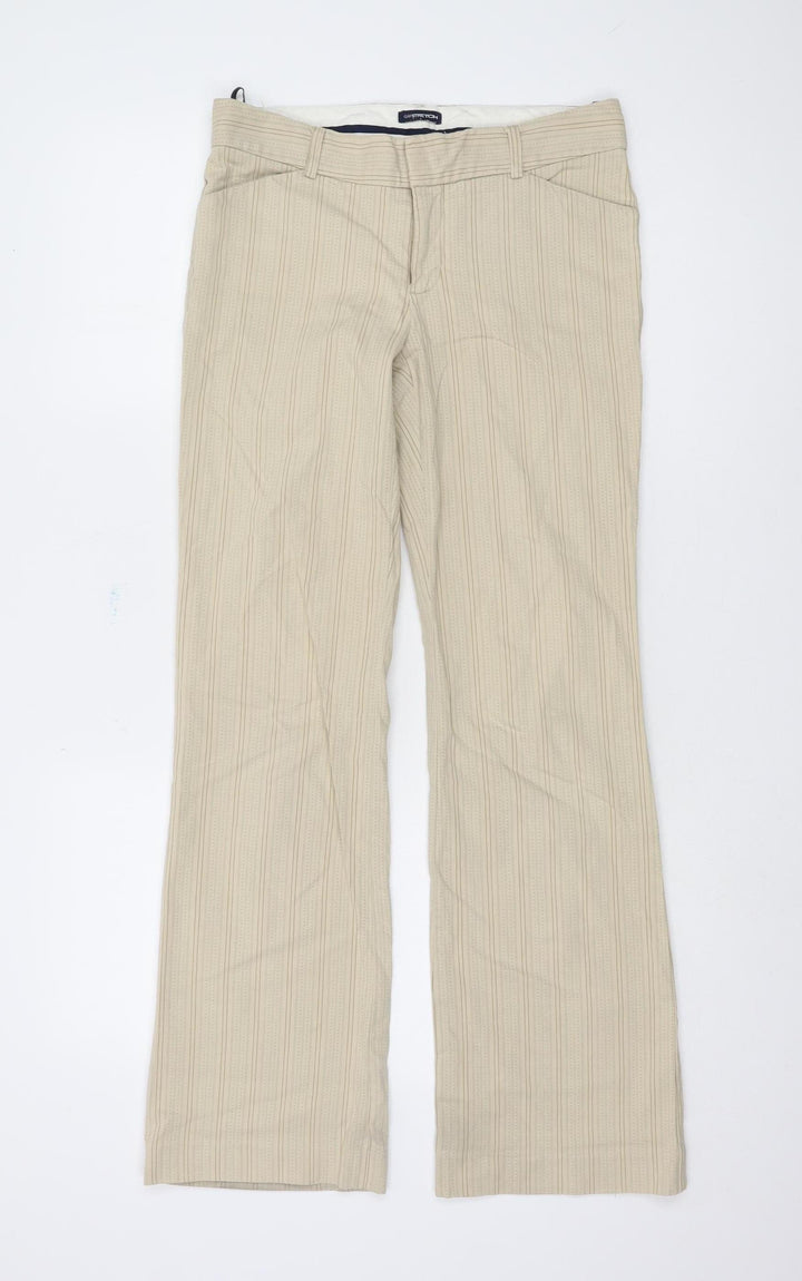 Gap Women's Beige Flared Trousers Size 2