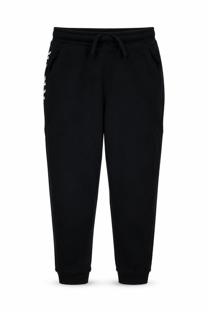 Front view of Baker by Ted Baker boys’ black joggers 12 years cotton casual