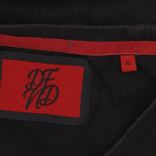 DFND Men's Black Long Sleeve T-Shirt XL