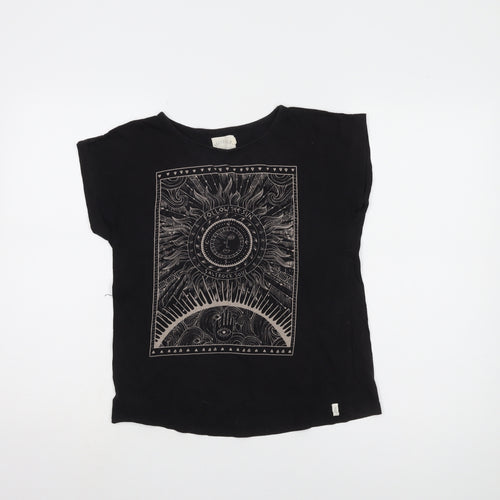 Saltrock Women's Black T-Shirt, Size 8, Casual Style