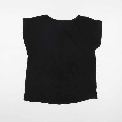 Saltrock Women's Black T-Shirt, Size 8, Casual Style