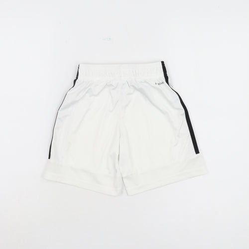 Adidas Boys White Athletic Shorts 9-10 Years