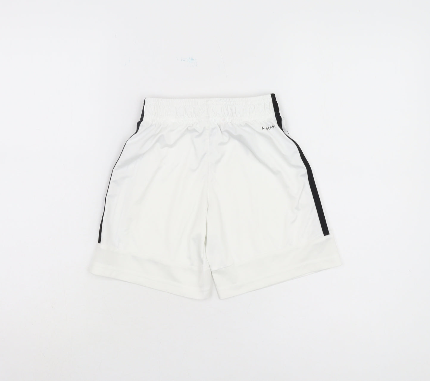 Adidas Boys White Athletic Shorts 9-10 Years