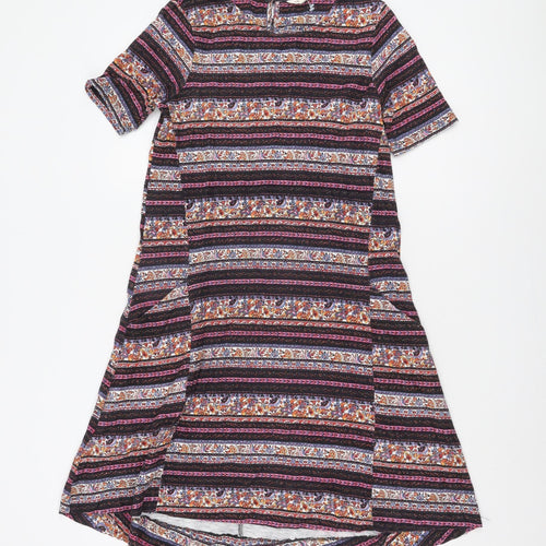 Fat Face Women's Multicoloured Shift Dress Size 8