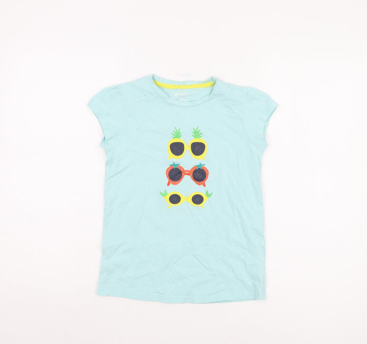 Mountain Warehouse Girls Blue Graphic T-Shirt, 9-10 Years