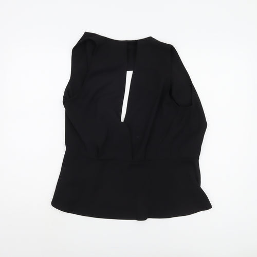 Coast Women's Black Wrap Blouse Size 14