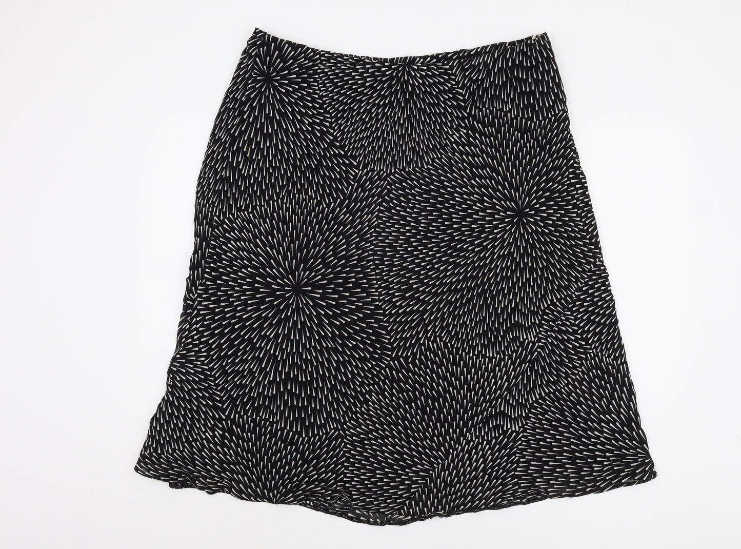 Berketex Women Black Geometric Skirt Size 22