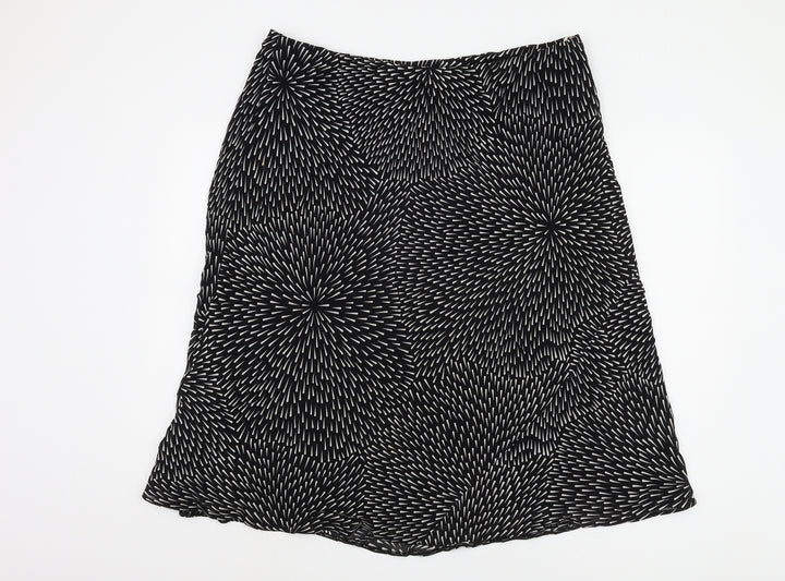 Berketex Women Black Geometric Skirt Size 22