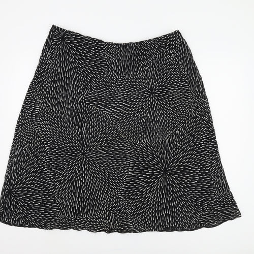 Berketex Women Black Geometric Skirt Size 22